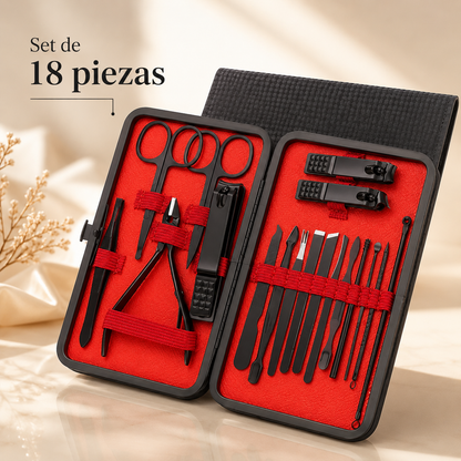 Set de Manicura Profesional de Acero Inoxidable