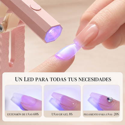 Lámpara UV LED LCD Inalámbrica para Uñas