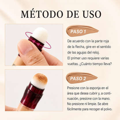 Corrector Líquido de Alta Cobertura para Ojeras e Imperfecciones