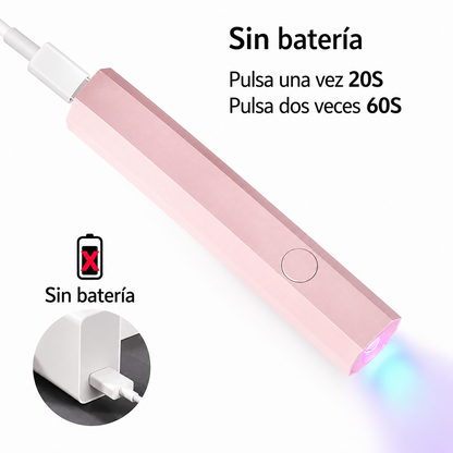 Lámpara UV LED LCD Inalámbrica para Uñas